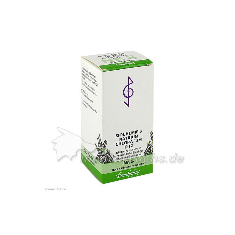 Biochemie 8 Natrium chloratum D 12, 200 ST – PZN 1073768