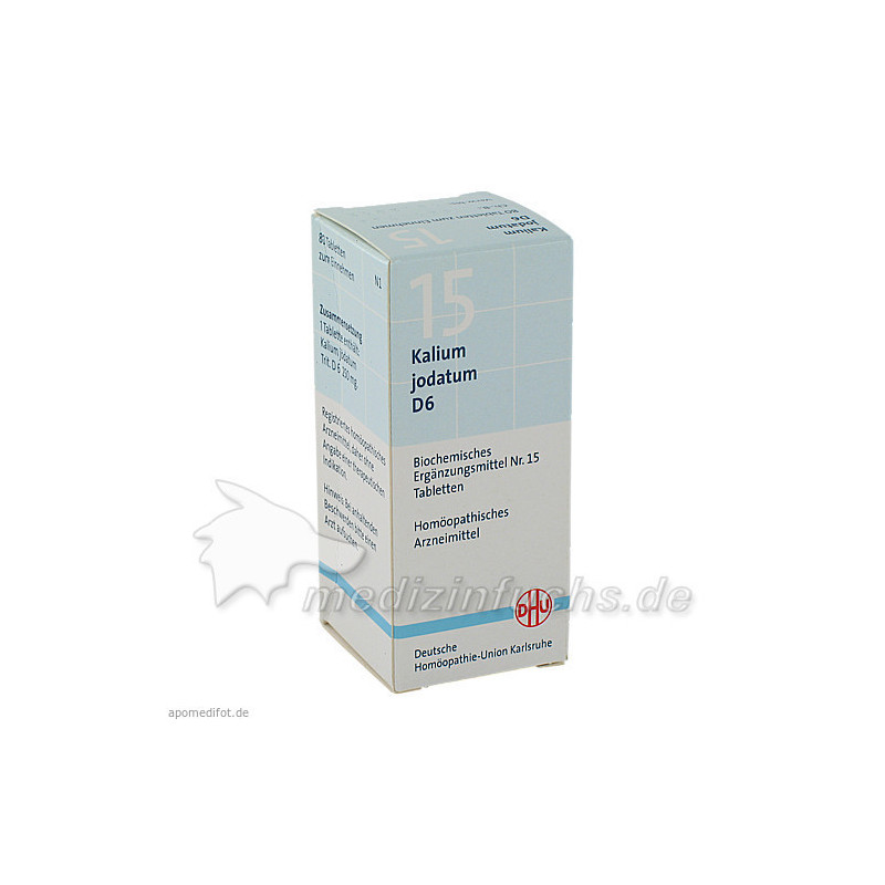 BIOCHEMIE DHU 15 KALIUM JODATUM D 6, 80 ST – PZN 275062