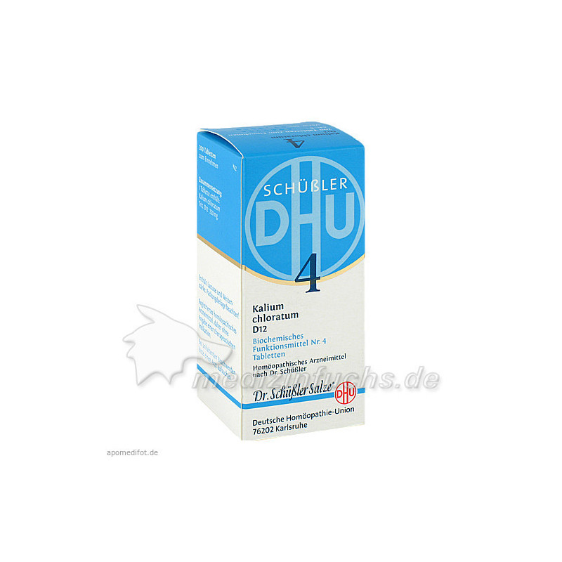 BIOCHEMIE DHU 4 KALIUM CHLORATUM D12, 200 ST – PZN 2580556