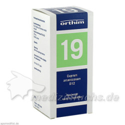 Biochemie Orthim NR19 Cuprum arsenicosum D12, 400 ST – PZN 4532716
