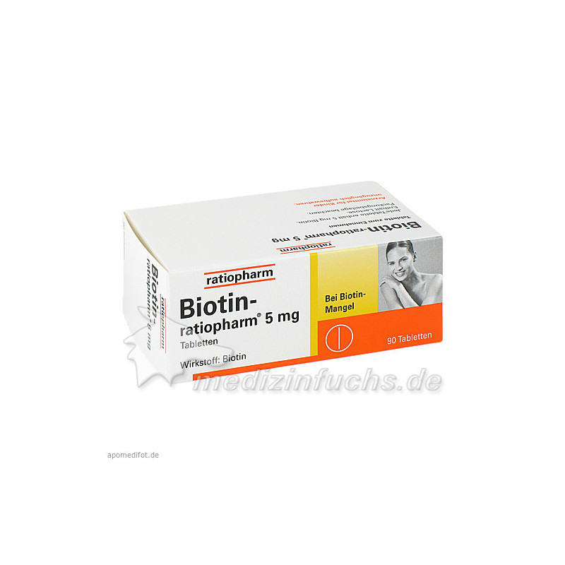Biotin-ratiopharm 5 mg, 90 ST – PZN 3659722