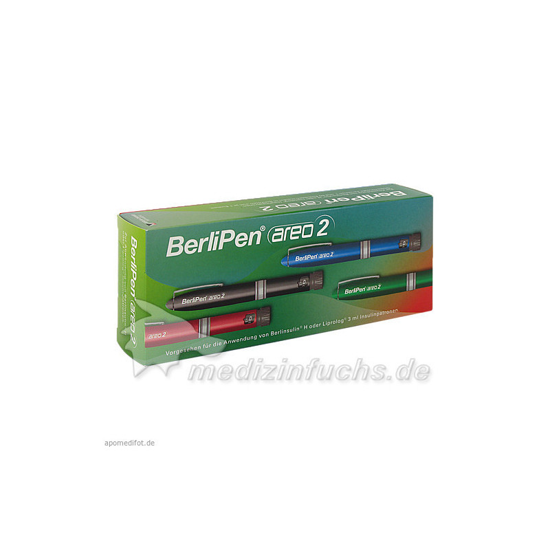 BerliPen areo 2 rot f. 3ml Patrone, 1 ST – PZN 7023530