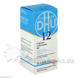 BIOCHEMIE DHU 12 CALCIUM SULFURICUM D 6, 80 ST – PZN 274861