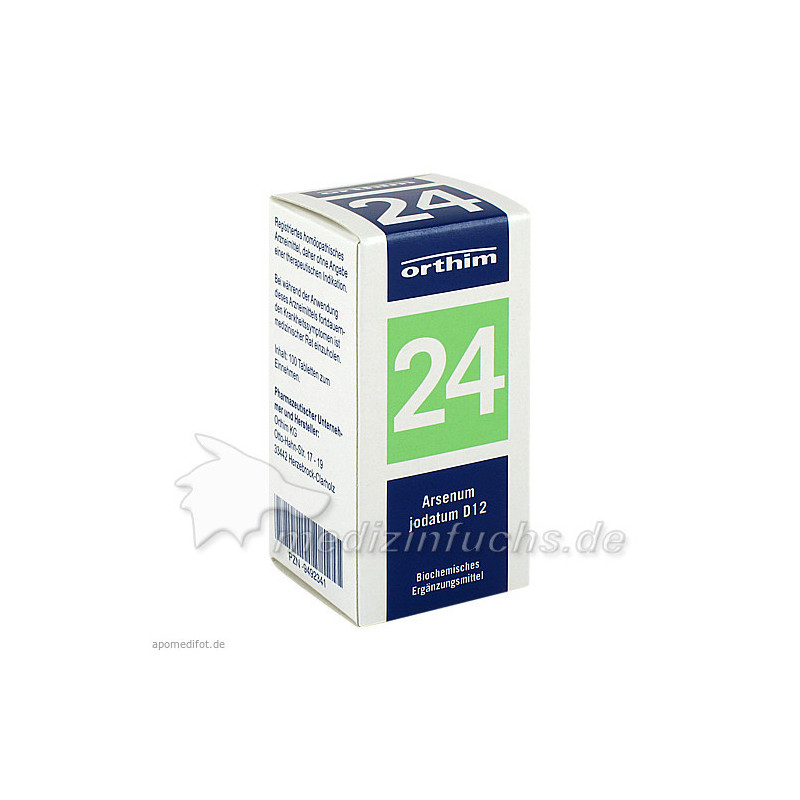 Biochemie Orthim Nr. 24 Arsenum jodatum D12, 100 ST – PZN 9492341
