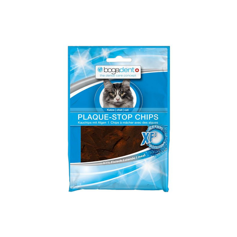 bogadent PLAQUE-STOP CHIPS Katze, 50 G – PZN 10193951