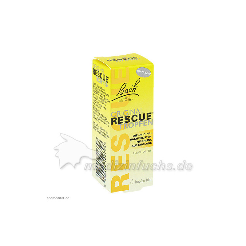 Bach Original Rescue Tropfen alkoholfrei, 10 ML – PZN 7252816