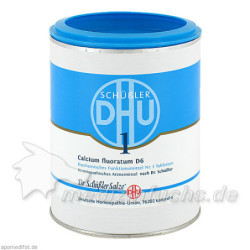 BIOCHEMIE DHU 1 CALCIUM FLUORATUM D 6, 1000 ST – PZN 273784