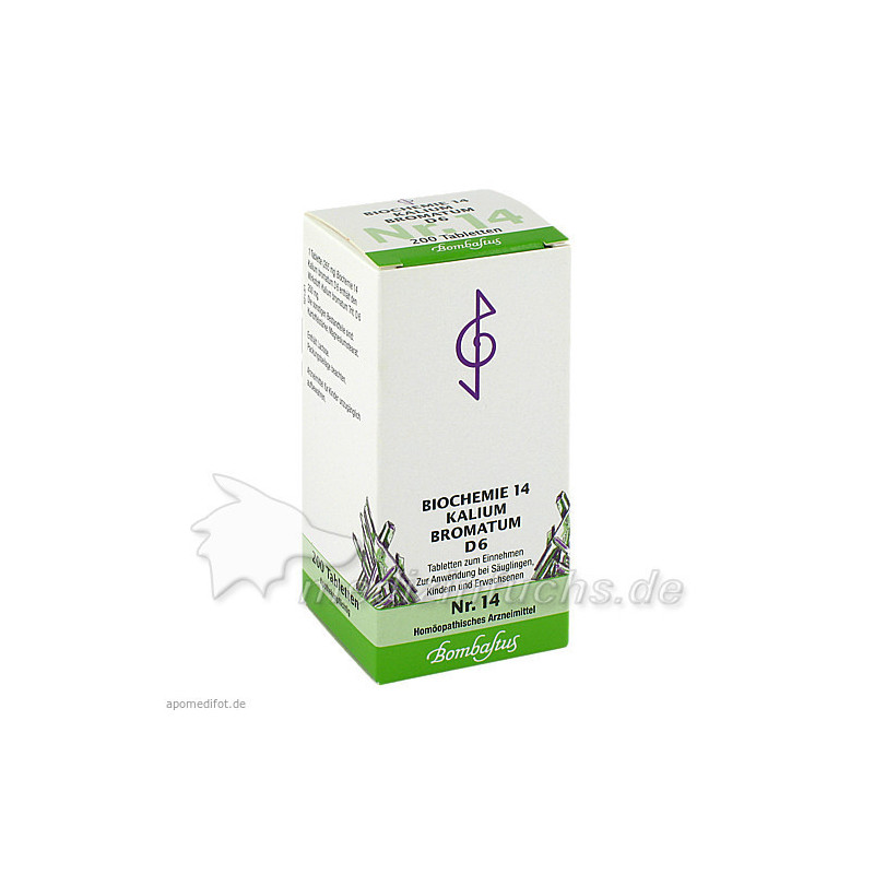 Biochemie 14 Kalium bromatum D 6, 200 ST – PZN 4324662