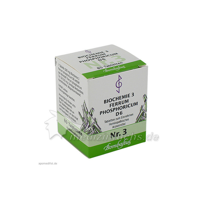 Biochemie 3 Ferrum phosphoricum D 6, 80 ST – PZN 3768204