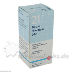 BIOCHEMIE DHU 21 ZINCUM CHLORATUM D12, 200 ST – PZN 2581691