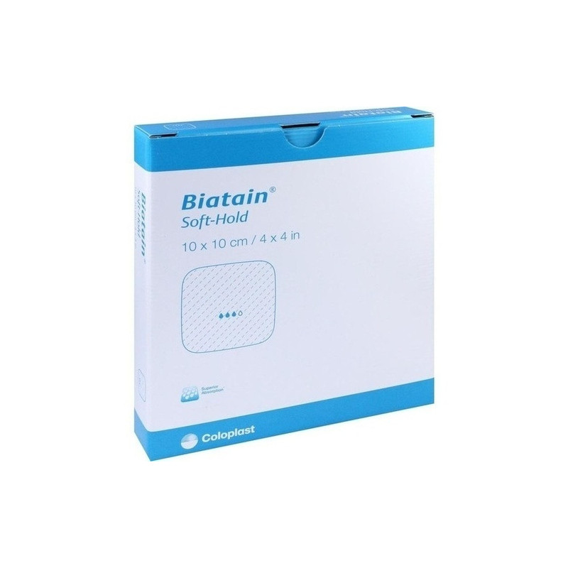 BIATAIN Schaumverband 10x10cm sanft haftend, 5 ST – PZN 1848057