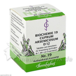 Biochemie 19 Cuprum arsenicosum D12, 80 ST – PZN 4325087