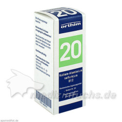 Biochemie Globuli Nr.20 Kalium alumi.sulfuri.D12, 15 G – PZN 9490721