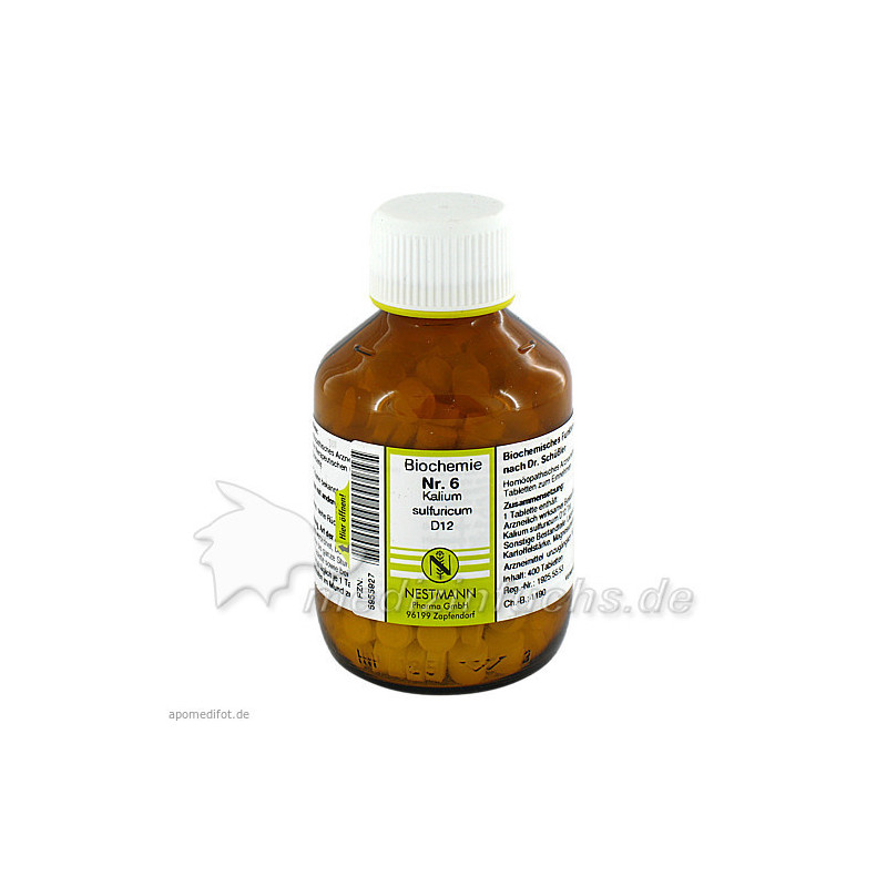 BIOCHEMIE 6 KAL SULF D12, 400 ST – PZN 5955927