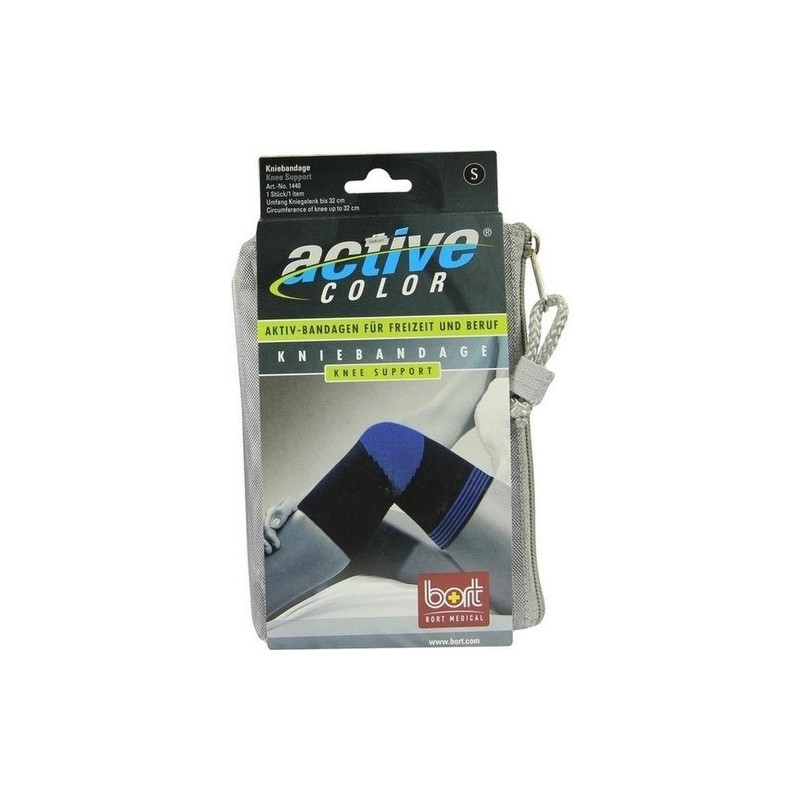 BORT ActiveColor Kniebandage schwarz small, 1 ST – PZN 6914729