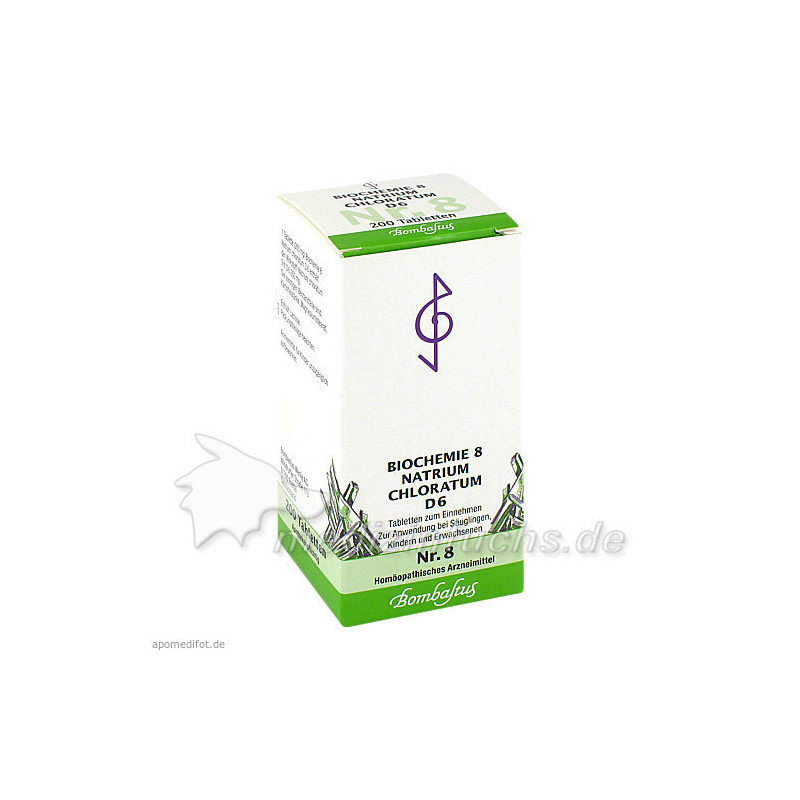 Biochemie 8 Natrium chloratum D 6, 200 ST – PZN 1073722