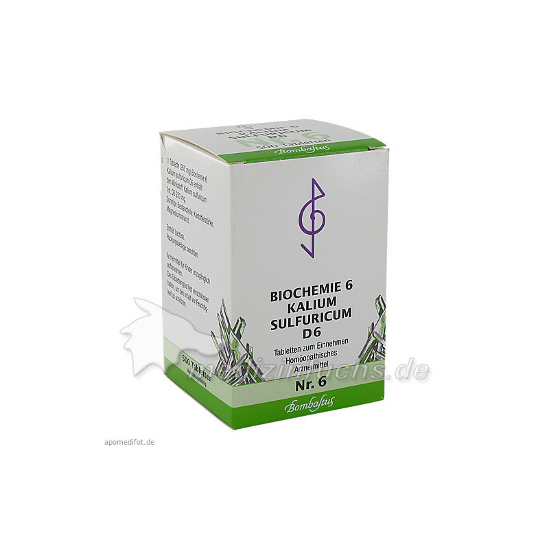 Biochemie 6 Kalium sulfuricum D 6, 500 ST – PZN 1009411