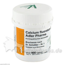 Biochemie Adler 1 Calcium fluoratum D12 Adler Phar, 400 ST – PZN 2726698