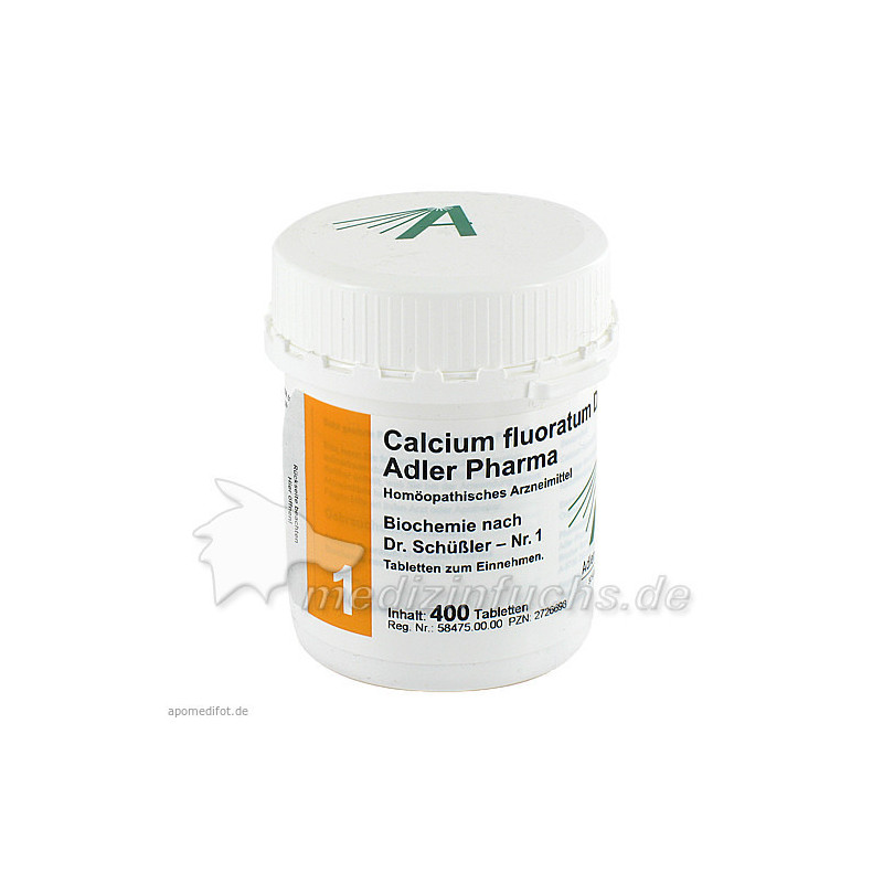 Biochemie Adler 1 Calcium fluoratum D12 Adler Phar, 400 ST – PZN 2726698