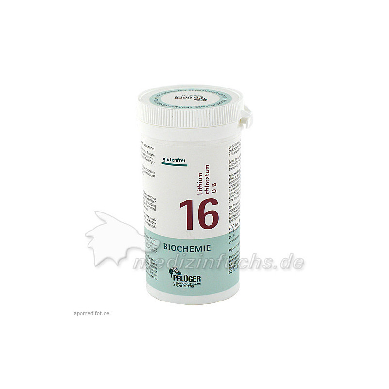 Biochemie Pflüger Nr. 16 Lithium chloratum D 6, 400 ST – PZN 6322294