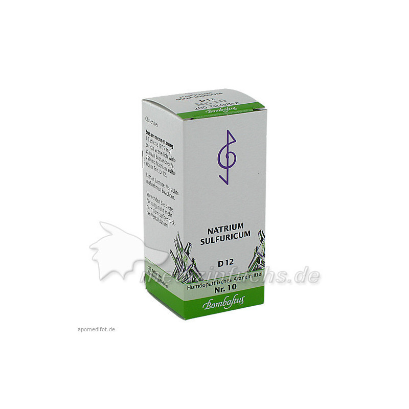 Biochemie 10 Natrium sulfuricum D 12, 200 ST – PZN 1073892
