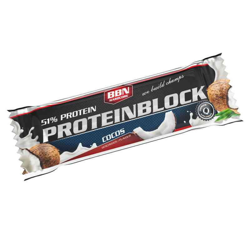 Best Body Nutrition Hardcore Protein Block Kokos (90 g) – PZN 2951751