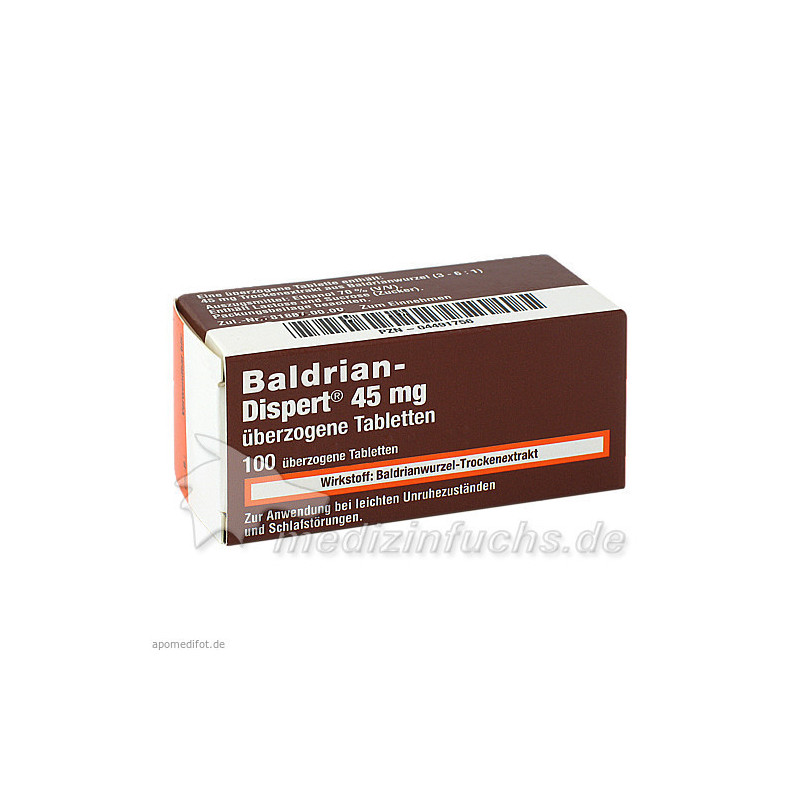 BALDRIAN DISPERT 45mg, 100 ST – PZN 4491756