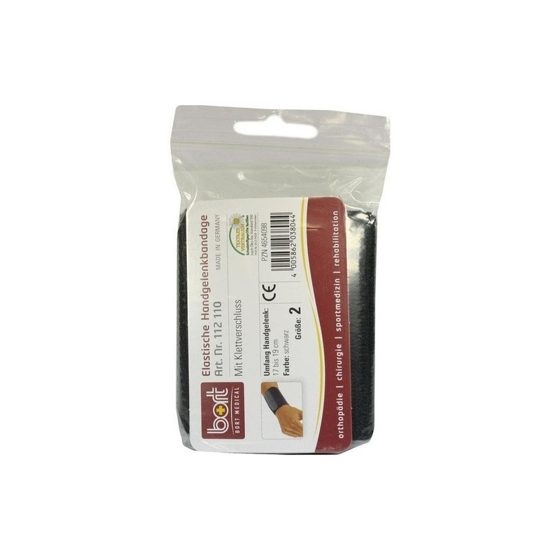 BORT Handgelenkbandage schwarz Gr.2, 1 ST – PZN 4654098