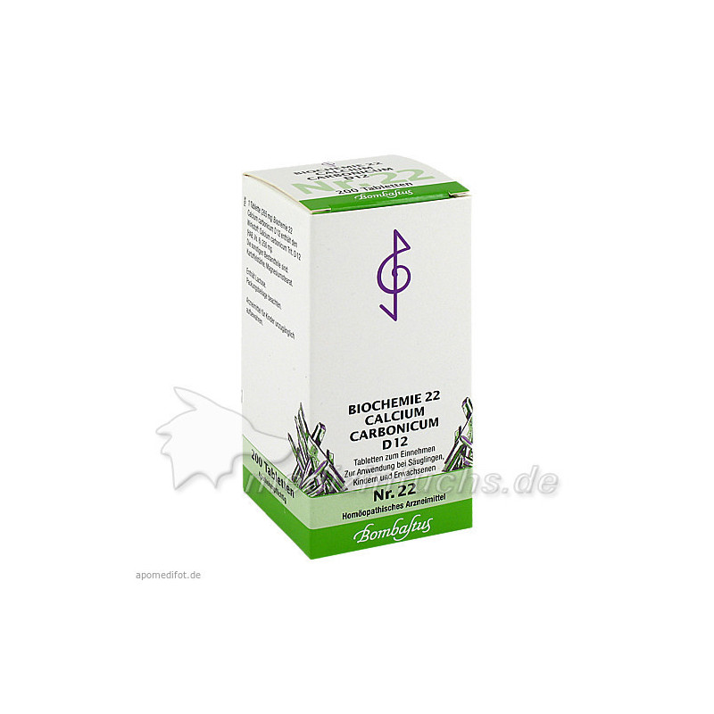 Biochemie 22 Calcium carbonicum D12, 200 ST – PZN 4325265