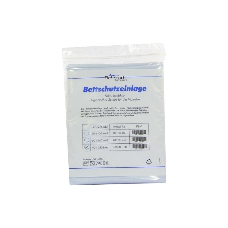 Bettschutzeinlage Folie 90x100cm weiß, 1 ST – PZN 1589360