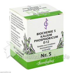 Biochemie 5 Kalium phosphoricum D 12, 80 ST – PZN 835012