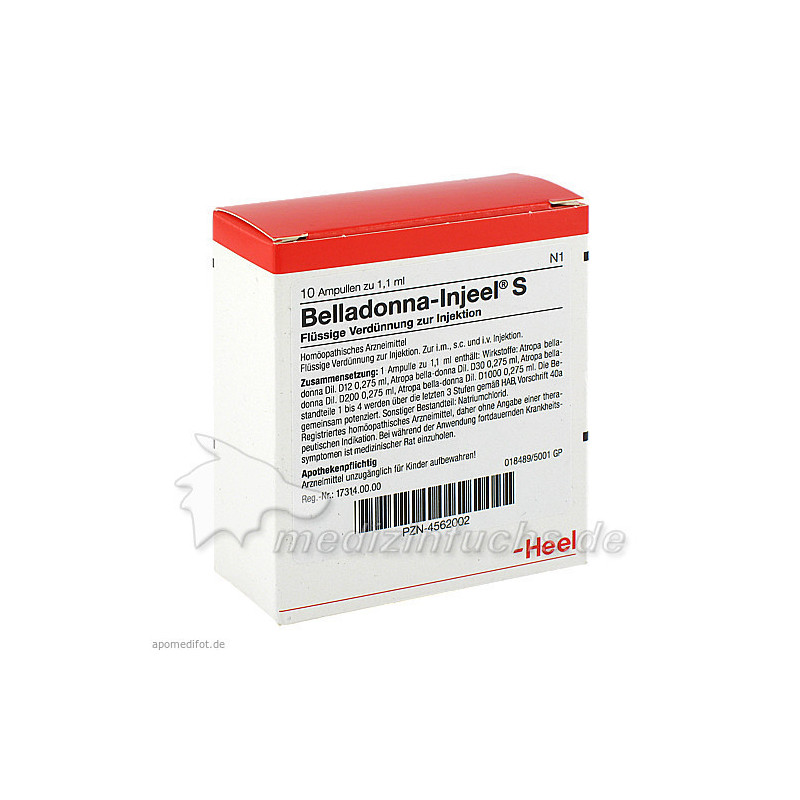 BELLADONNA INJ S, 10 ST – PZN 4562002