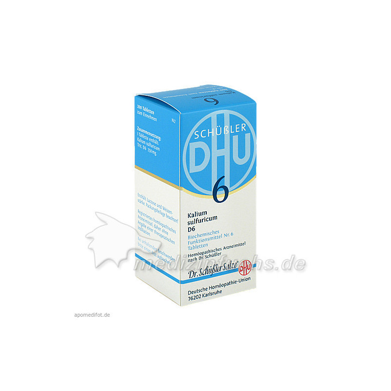 BIOCHEMIE DHU 6 KALIUM SULFURICUM D 6, 200 ST – PZN 2580651
