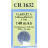 Batterie Lithium 3V CR 1632, 1 ST – PZN 885406