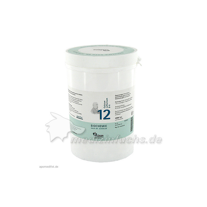 Biochemie Pflüger Nr. 12 Calcium sulfuricum D 6, 4000 ST – PZN 6321171