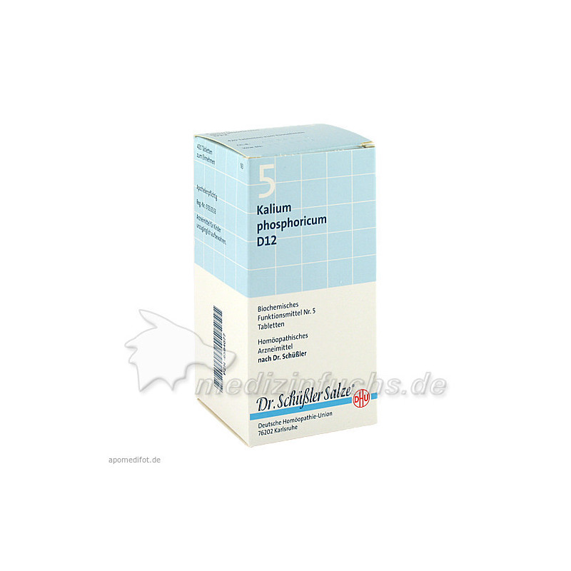 BIOCHEMIE DHU 5 Kalium phosphoricum D12 Tabl., 420 ST – PZN 6584077