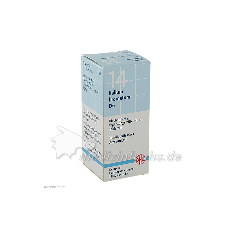 BIOCHEMIE DHU 14 KALIUM BROMATUM D 6, 80 ST – PZN 274996