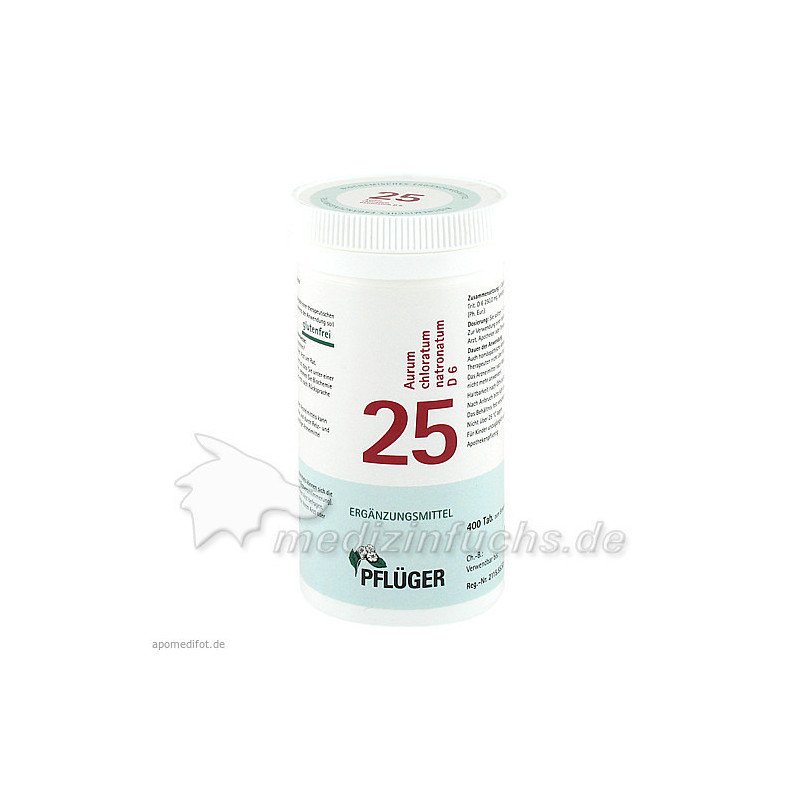Biochemie Pflüger Nr. 25 Aurum chlor. natron. D 6, 400 ST – PZN 5919245