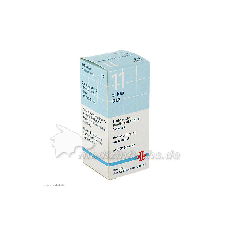 BIOCHEMIE DHU 11 SILICEA D12, 80 ST – PZN 274795
