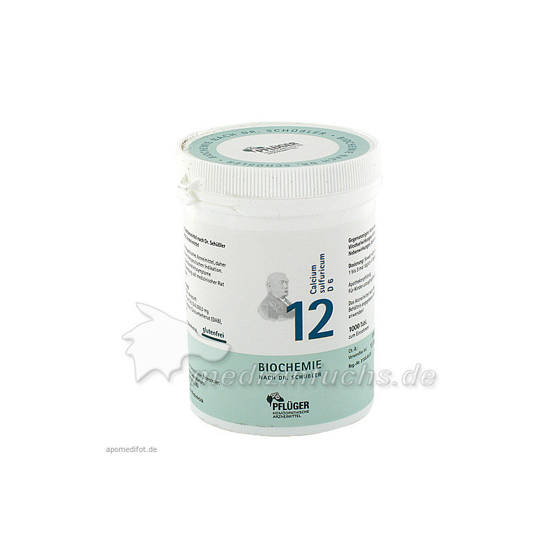 Biochemie Pflüger Nr. 12 Calcium sulfuricum D 6, 1000 ST – PZN 6321165