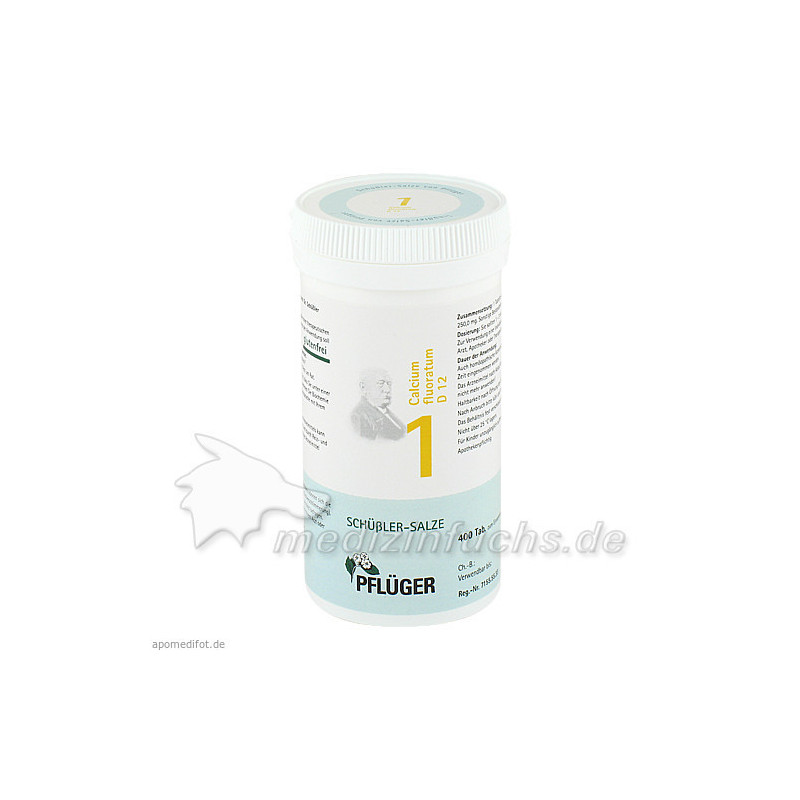Biochemie Pflüger Nr. 1 Calcium fluoratum D 12, 400 ST – PZN 6318737