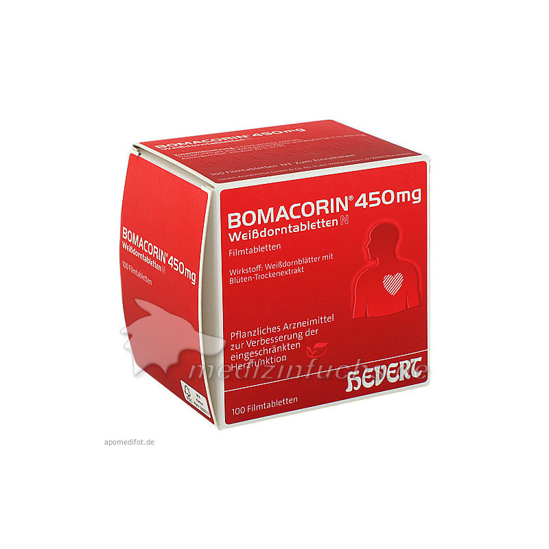 Bomacorin 450mg Weißdorntabletten N, 100 ST – PZN 3137389