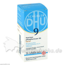 Biochemie DHU 9 Natrium phosphoricum D 6 Karto, 200 ST – PZN 6329244