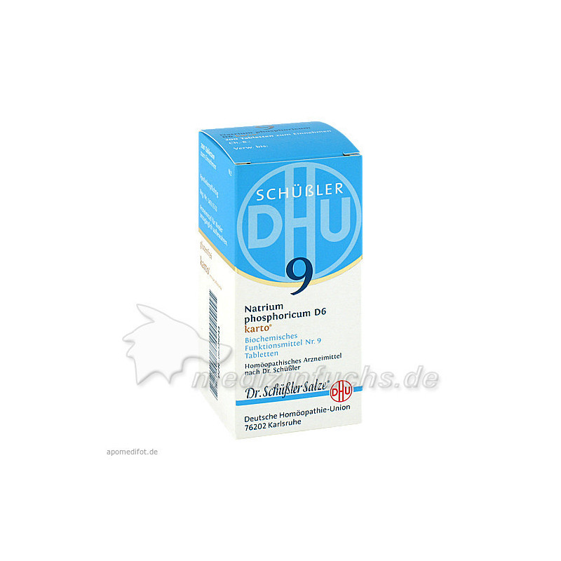 Biochemie DHU 9 Natrium phosphoricum D 6 Karto, 200 ST – PZN 6329244