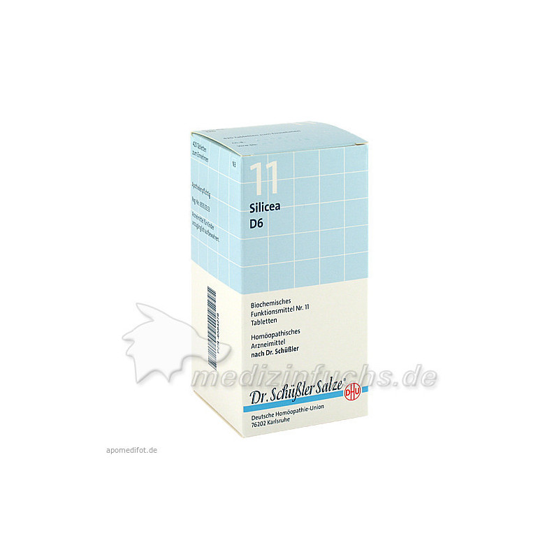 BIOCHEMIE DHU 11 Silicea D 6 Tabl., 420 ST – PZN 6584278