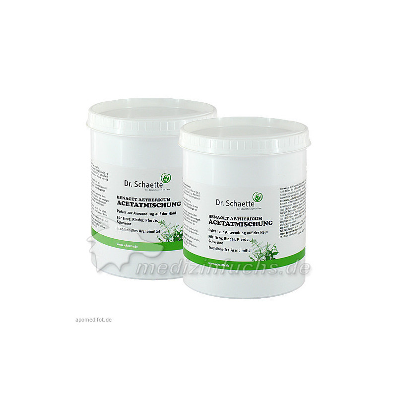 BENACET äther.Acetatmisch.Plv.f.Pferd/Rind/Schwein, 2x650 G – PZN 1316544