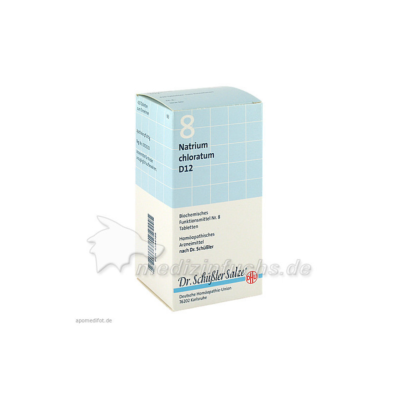 BIOCHEMIE DHU 8 Natrium chloratum D12 Tabl., 420 ST – PZN 6584189