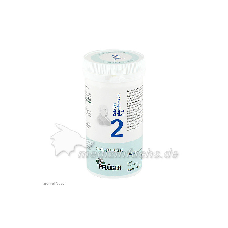 Biochemie Pflüger Nr. 2 Calcium phosphoricum D 6, 400 ST – PZN 6318789