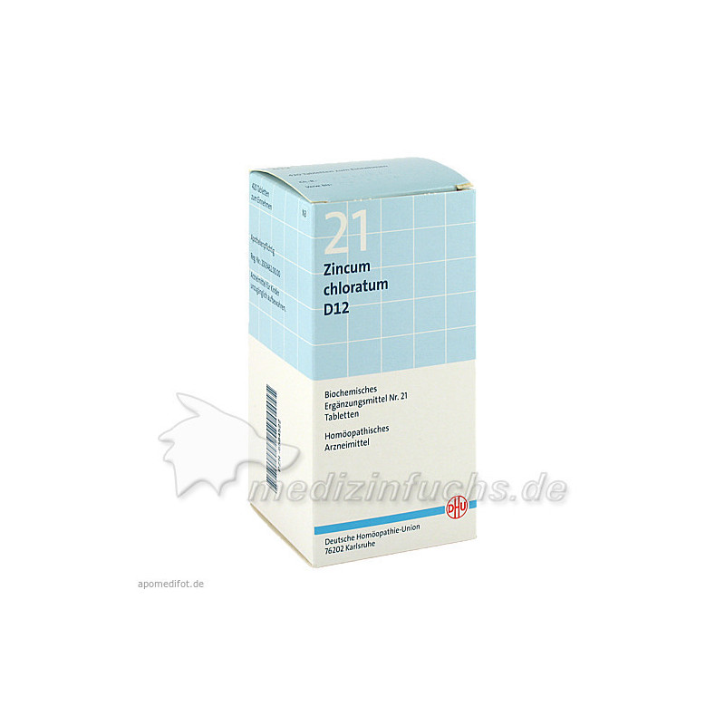 BIOCHEMIE DHU 21 Zincum chloratum D12 Tabl., 420 ST – PZN 6584522