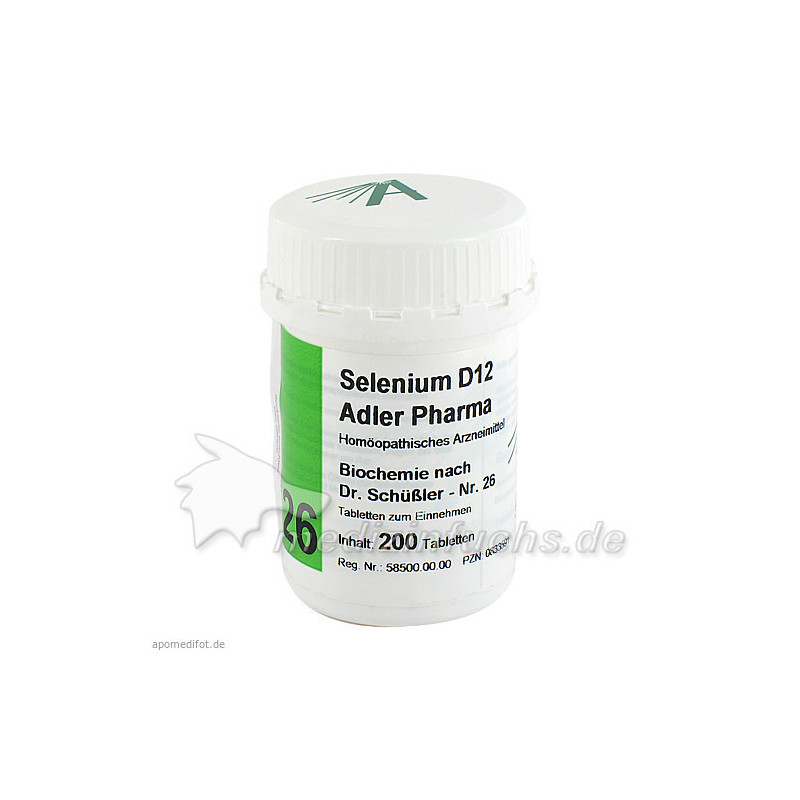Biochemie Adler 26 Selenium D12 Adler Pharma GmbH, 200 ST – PZN 833591
